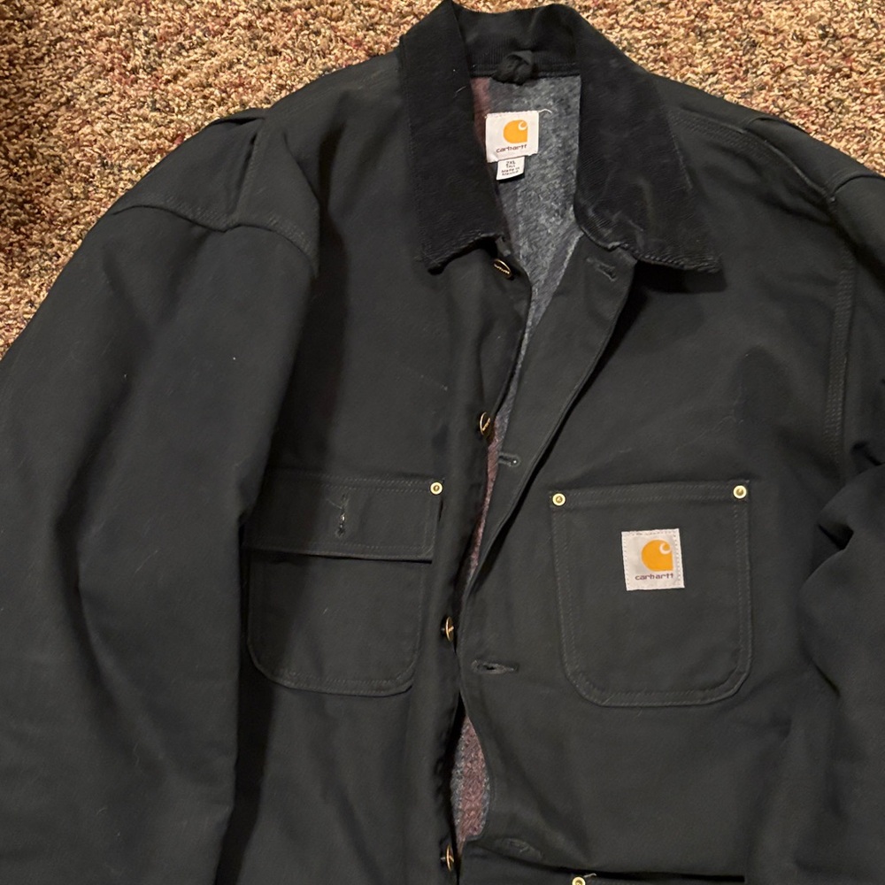 Carhartt Men's Black Blanket Insulated Coat